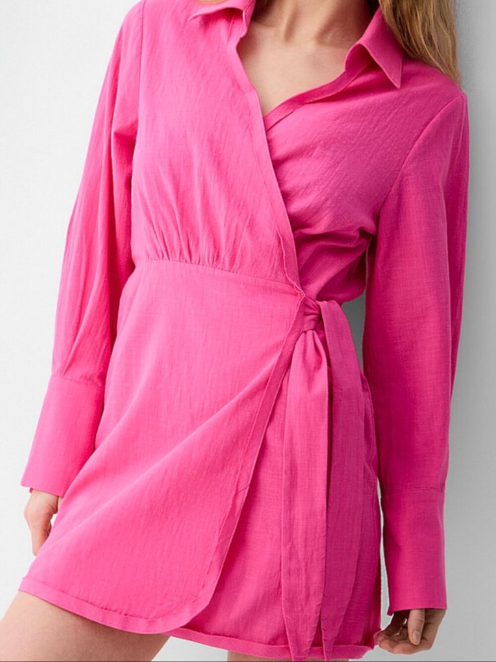 Everyday Sunday Pink Wrap Dress